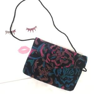 4for$25 Vintage Abstract Brushstroke Velvet Purse